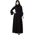 Designer Black Umbrella abaya with bell sleeves Designer Black Umbrella abaya with bell sleeves